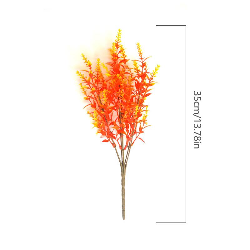 Orange-red Lavender Violet Persian Leaf Orchid 7 Fork Eucalyptus Wild Mountain Chrysanthemum