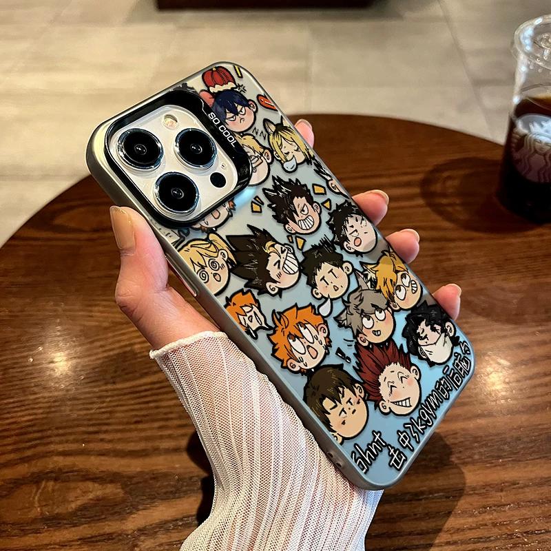 

Haikyuu!! Chibi Character Collage Clear TPU Phone Case For IPhone 15 Pro Max & Samsung Galaxy S24 Ultra, Shockproof Cover GALAXYS24 чёрный