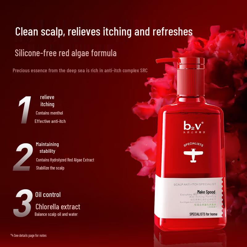 

b2v Red Algae Silicone-Free Anti-Dandruff & Oil Control Shampoo