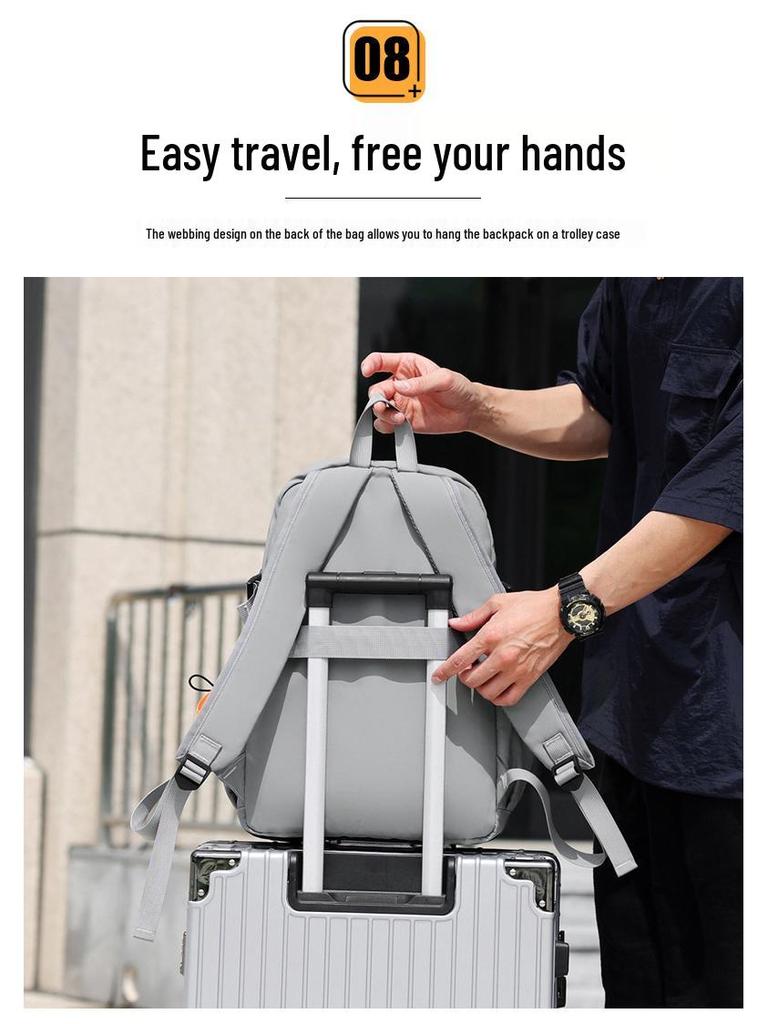 Pánský velkokapacitní multifunkční outdoorový sportovní a vysokoškolský batoh na notebook