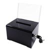 Transparent Ballot Box for Opinion Collection, Elections, Exhibitions, and Business Card Storage