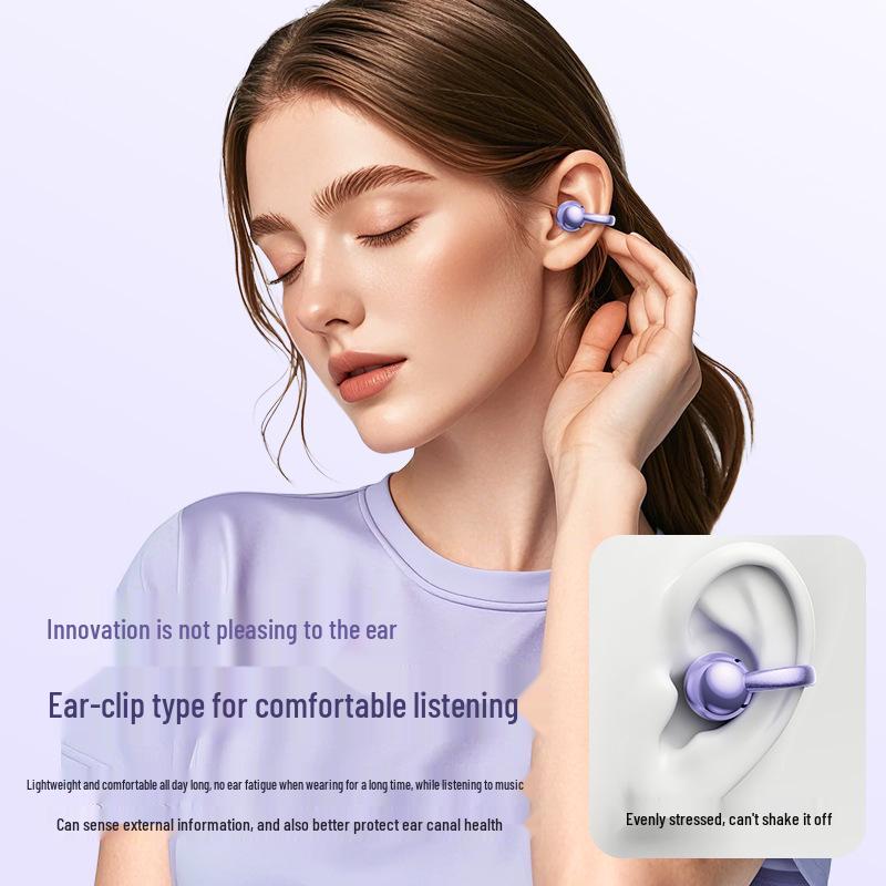 M97 Cross 2025 Ear Clip Bluetooth Earbuds - Ultra-Long Battery Life & Stylish Design