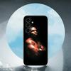 M-Mike T-Tyson Boxer Samsung Galaxy S24 S23 Ultra S22 S21 Plus S20 Schwarze Weiche Silikon Schutzhülle