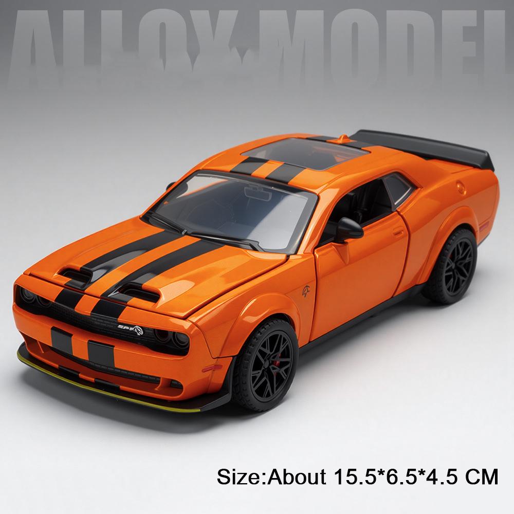 1:32 Hellcat Lambor Revuelto Car Model Alloy Diecast Toy Doors Opened Sound Light Pull Back Miniature Vehice Friend Fashion Gift