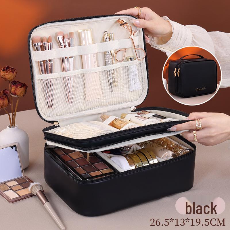 Waterproof Multifunctional PU Makeup & Toiletry Bag with Large Compartment Storage