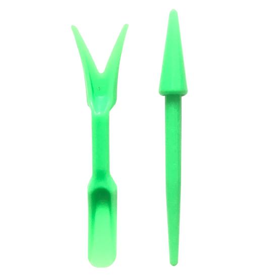 

2 шт. устройство для пересадки плантатор садовый питомник инструмент для копания растений зелёный