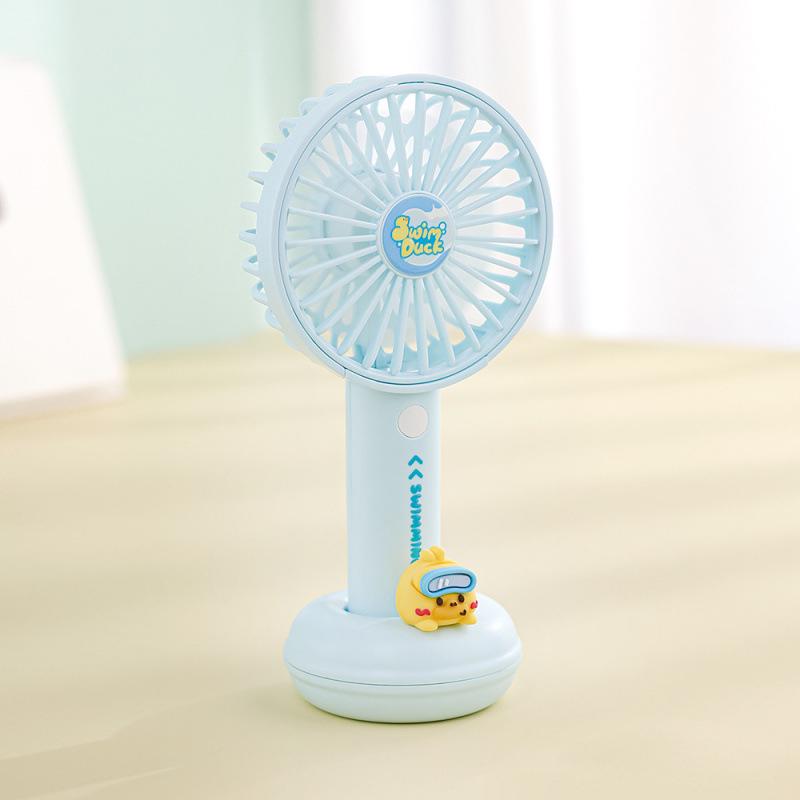 Diving Duck USB Rechargeable Mini Fan: Portable for Student Dorms & Offices 85 x 75 x 175 mm