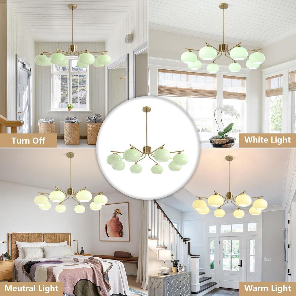 Modern Nordic Cream Chandelier - Luxury Living Room & Restaurant Lighting