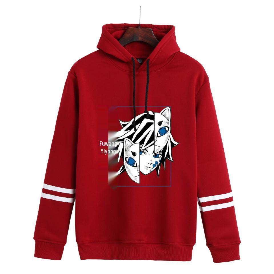 Trendy Autumn/Winter Demon Slayer Anime Unisex Double Pullover Hoodies