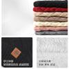 Hat, scarf and gloves three-piece set, winter outdoor riding scarf double-layer fleece and thicker, knitted hat