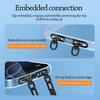 Can Rotate 360 ° Phone Lanyard Tab Double Buckle Gasket Stainless Steel Phone Lanyard Clip Patch Snap Strap Anti-lost