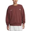 Nike Oversized Brand Logo Crewneck Comfortable Fashion Sweatshirt Men sweatshirt Brown White HQ2962-231
