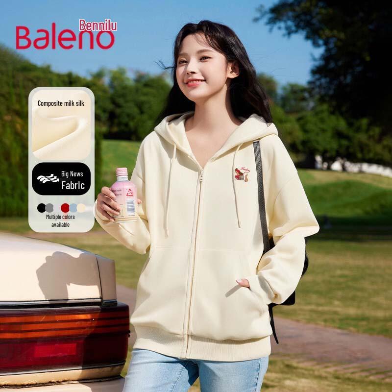 Baleno Women's Casual Hooded Cardigan Jacket