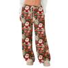 Women's Fleece Wide Leg  Elastic Waist Drawstring Loose Pants Drawstring Pajama Pants Sleepwear Trousers