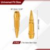 PATIKIL Spike Shape Tire Valve Stem Caps 60MM 4pcs Aluminum Alloy Wheel Valve Caps