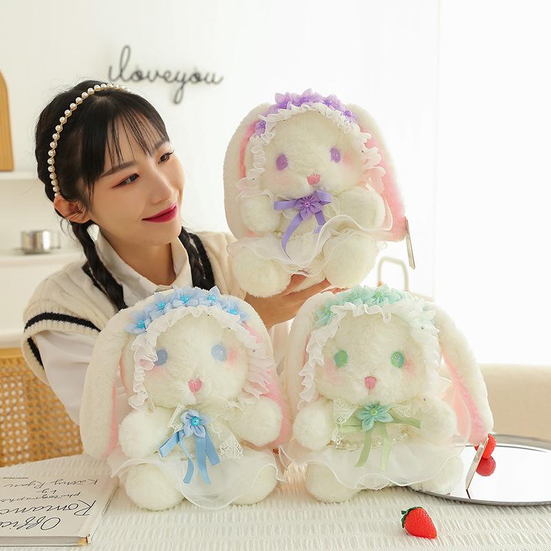 New Lolita Rabbit Doll Plush Toy Children's Doll Year of the Rabbit Mascot Doll Birthday Gift