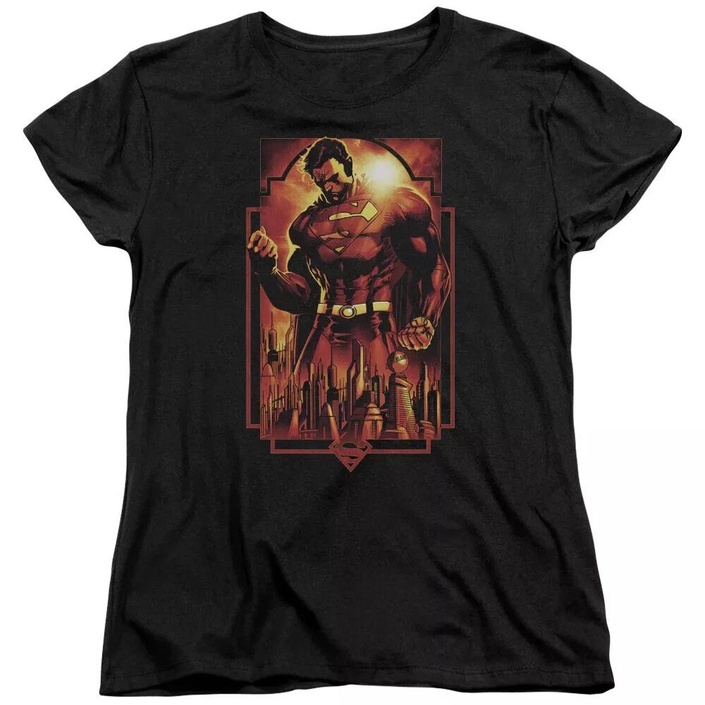 Superman  Metropolis Deco  Women s T-Shirt S