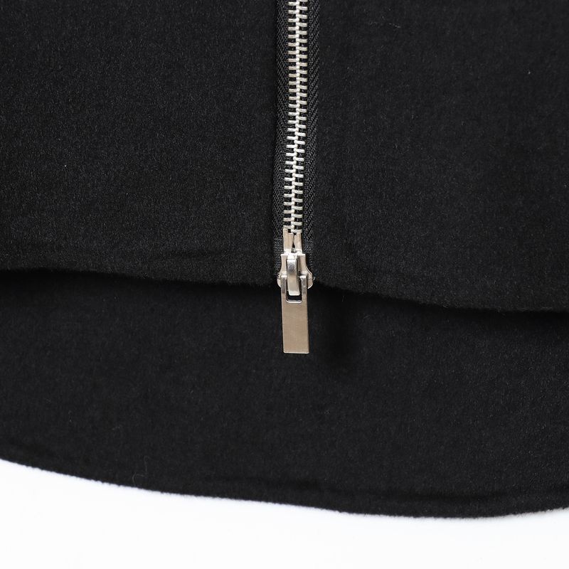 Kaslead New Women clothes Western Style Fashion Simple and Versatile Blended Zip-up Outerwear 8491245