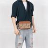 Coach X Disney Collaboration 22 Mickey Embroidered Color Block Multi-Slot Leather And Fabric Crossbody Bag Small Unisex Crossbody Bag CL960-B4KM