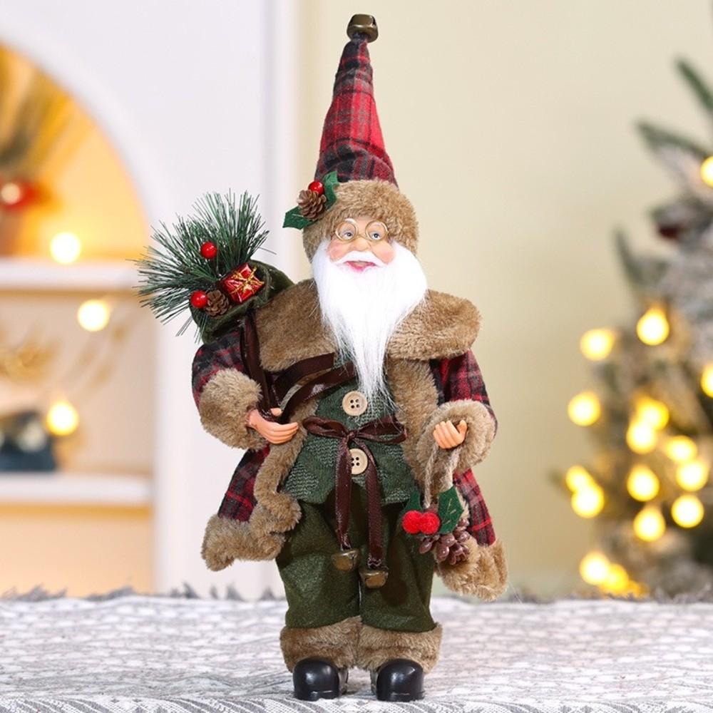 40/60cm Seated Santa Figurine Standing Posture Christmas Figurine Christmas Home Decor