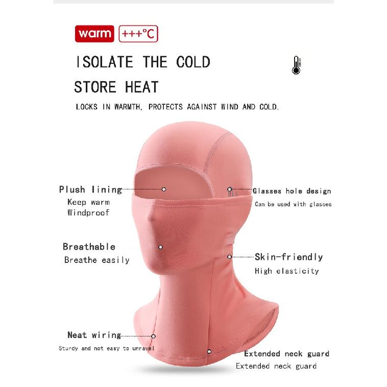 Children's Ski Warm Headgear Outdoor Windproof Cold-proof Cycling Mask Helmet Lining Balaclava Hat Men and Women