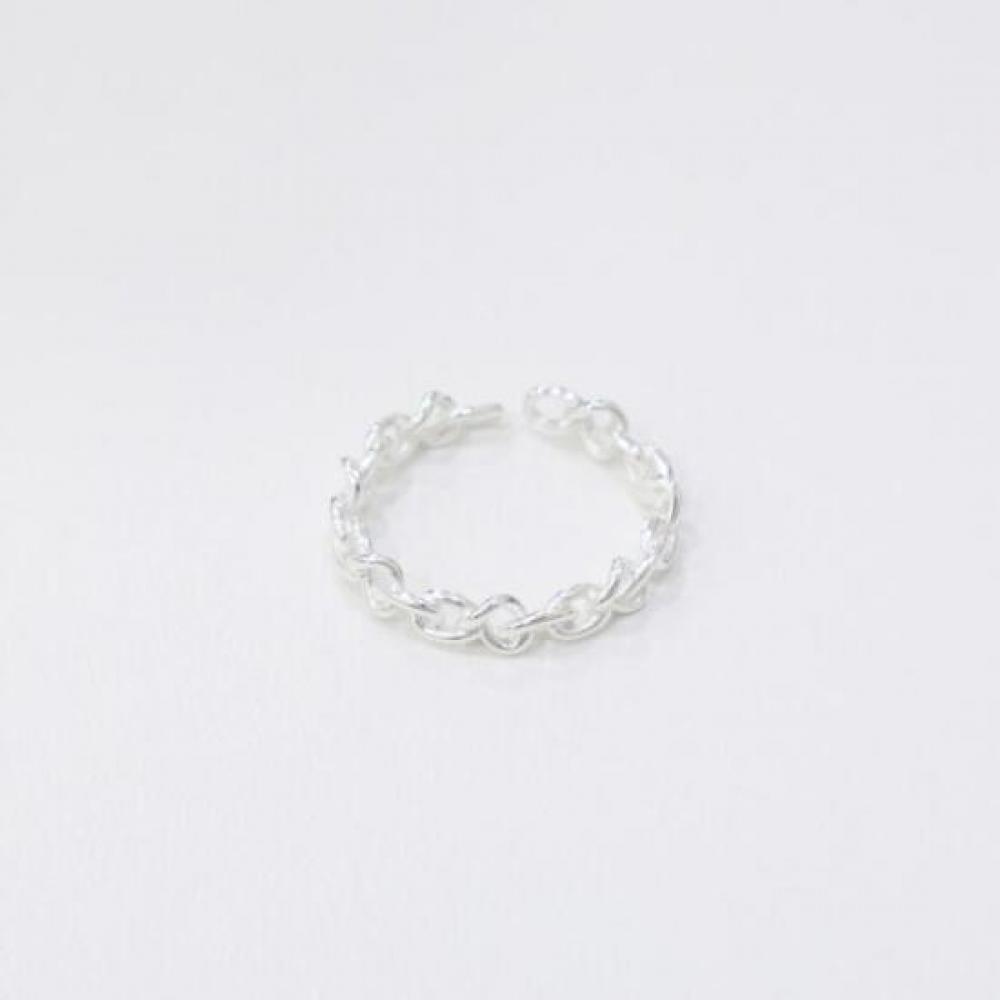 New Arrivals Open Run Chain Open Ring Cutout Twist Ring Sterling Silver
