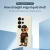 For Samsung Galaxy S25 Ultra Case Cool Bear Pattern Printing Straight Edge TPU Phone Back Cover