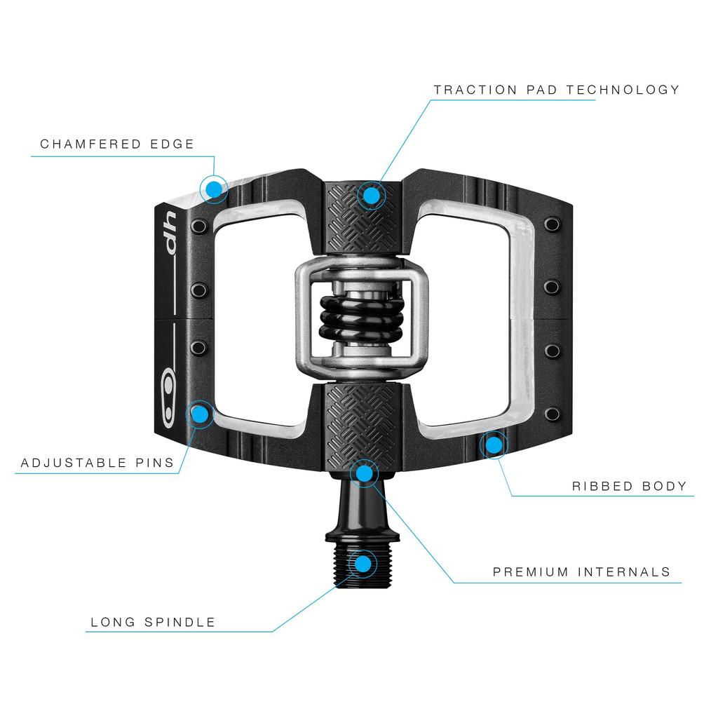 CRANK BROTHERS Bicycle Pedal MALLET DH Binding Pedal Black 574646 574621