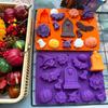 Halloween Silicone Baking Mold Set for Ghost Bat Spider Skull Chocolate Candy Gummy DIY Fondant Mousse Crafts