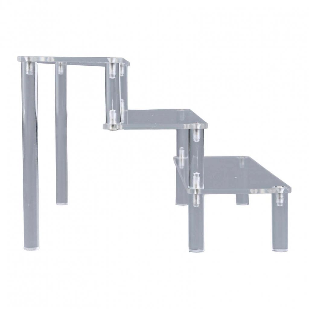 Desktop Storage Acrylic Display Stand Transparent Storage Rack Detachable Design