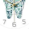 Tooth Wall Clock,Silent 30cm Modern Home Decor Watch Round Hanging Clock for Counter Living