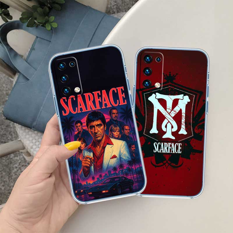 RE51 S-Scarfaces Transparent Phone Case for Samsung Galaxy A04 A04S A14 A23 A34 A54 M23 M33 M52 M53