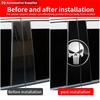 Punisher Skull Blood Stickers Car B-pillar Sticker Waterproof Auto Center Pillar Sunscreen Vinyl Decal Cover Scratch Accessories