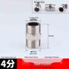 304 Stainless Steel Double-Headed Hexagonal Eccentric Reducer, DN25, 1/2" to 3/4" Male Thread Straight Stud
