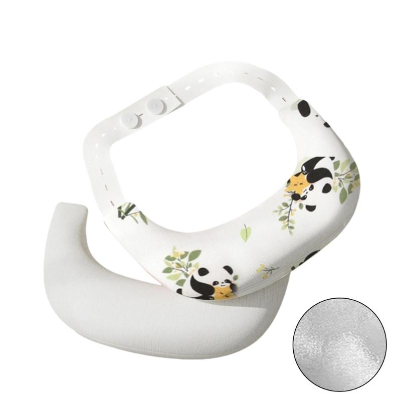 Newborns Head Pillow With Cotton and Polyester Filling Breathable Washable Cover Perfect For Crib Strollers Travel