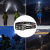 LED Outdoor Rechargeable Headlamp with Motion Sensor for Running,Hiking,Fishing,Floodlight,Emergency Lighting,Camping,Walking,Maintenance,Inspection