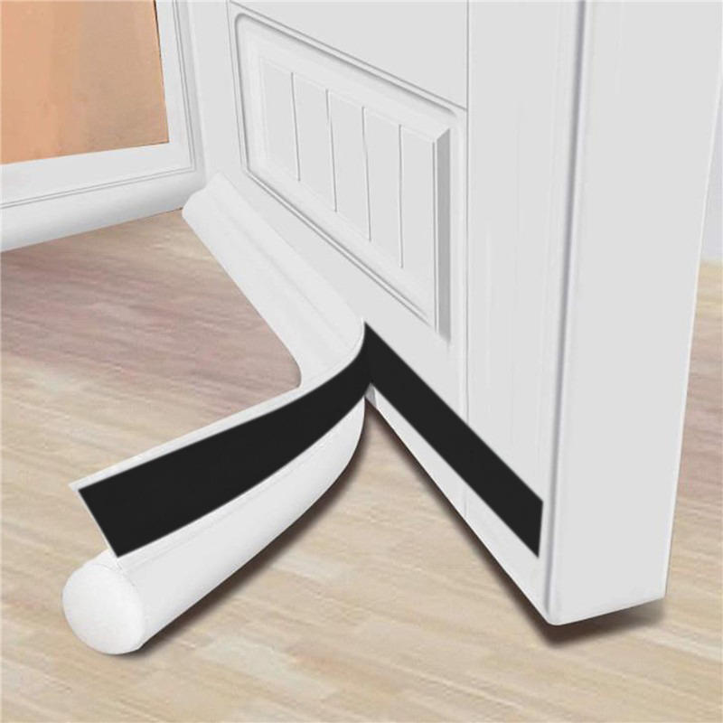 Single/Double-Sided Door Sealing Weather Strips Windproof Adjustable Under Door Draft Stoppers Sound Noise Blocker