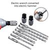 Quick To Change Impact Wrench Adapter Set Including Square Shank Drill Bit and Buffer Function for Smooth Operation