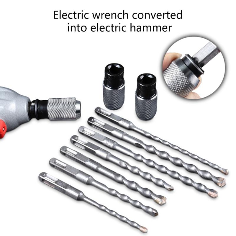 Quick To Change Impact Wrench Adapter Set Including Square Shank Drill Bit and Buffer Function for Smooth Operation