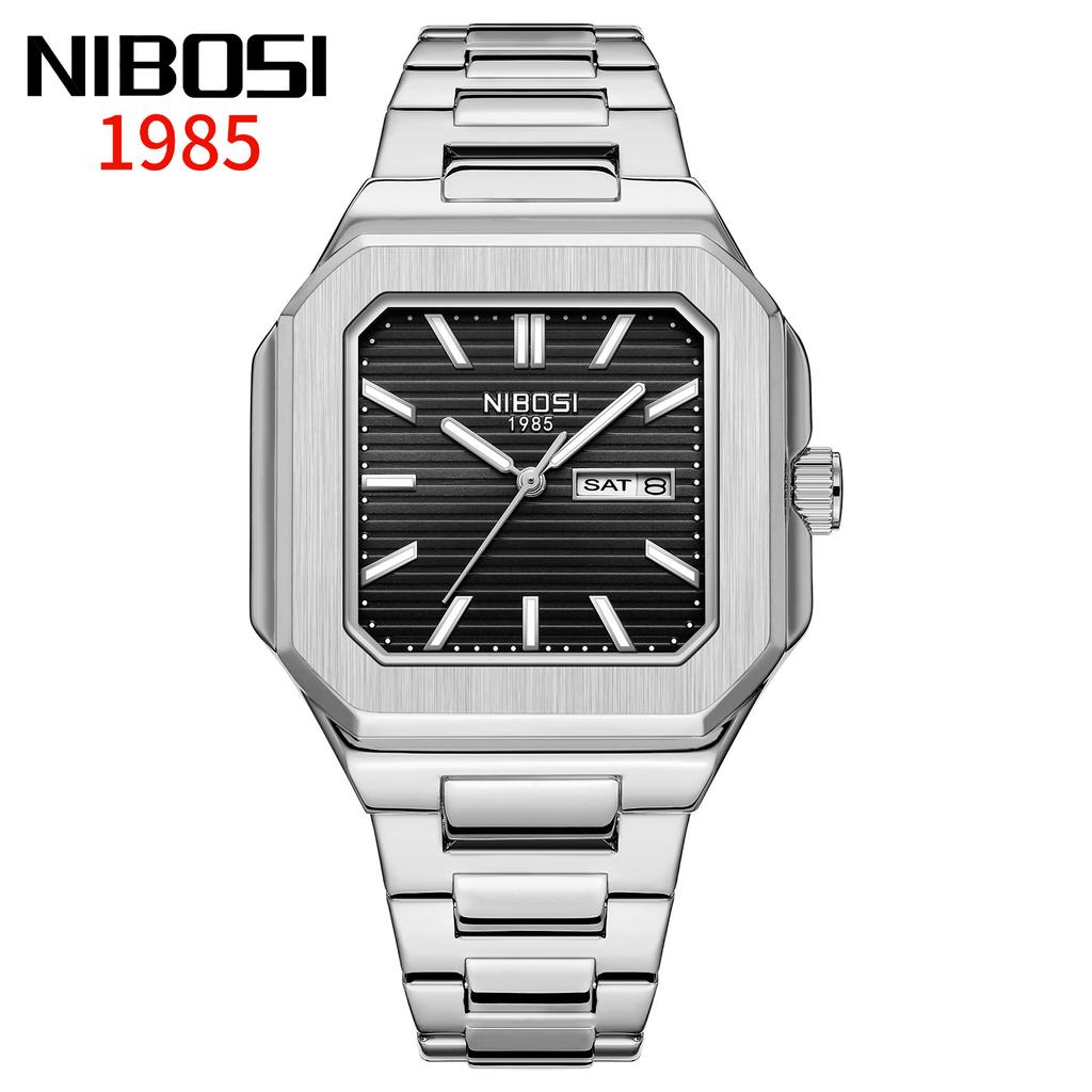 Square Watch Waterproof Fashion Men'S Watch Double Calendar Watch Men'S Quartz Watch