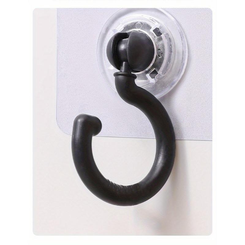 5 Pack Plastic Ceiling Hooks, Art Deco Style Fixed Adhesive Hooks for Towel Rack, Strong Hanging Non-Marking Wall & Ceiling Hooks
