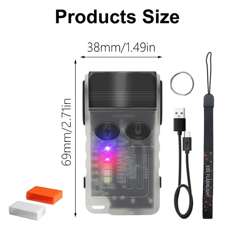 LED Flashlight Light Small Hat Clip Light Flashlight Camping Pocket Flashlight Water Proof Light Outdoor Flashlight