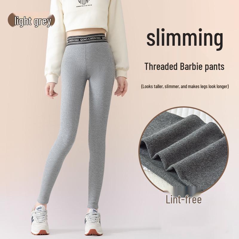 

Новые флисовые трикотажные хлопковые утягивающие леггинсы в рубчик для осени и зимы XL (120-140 Jin)