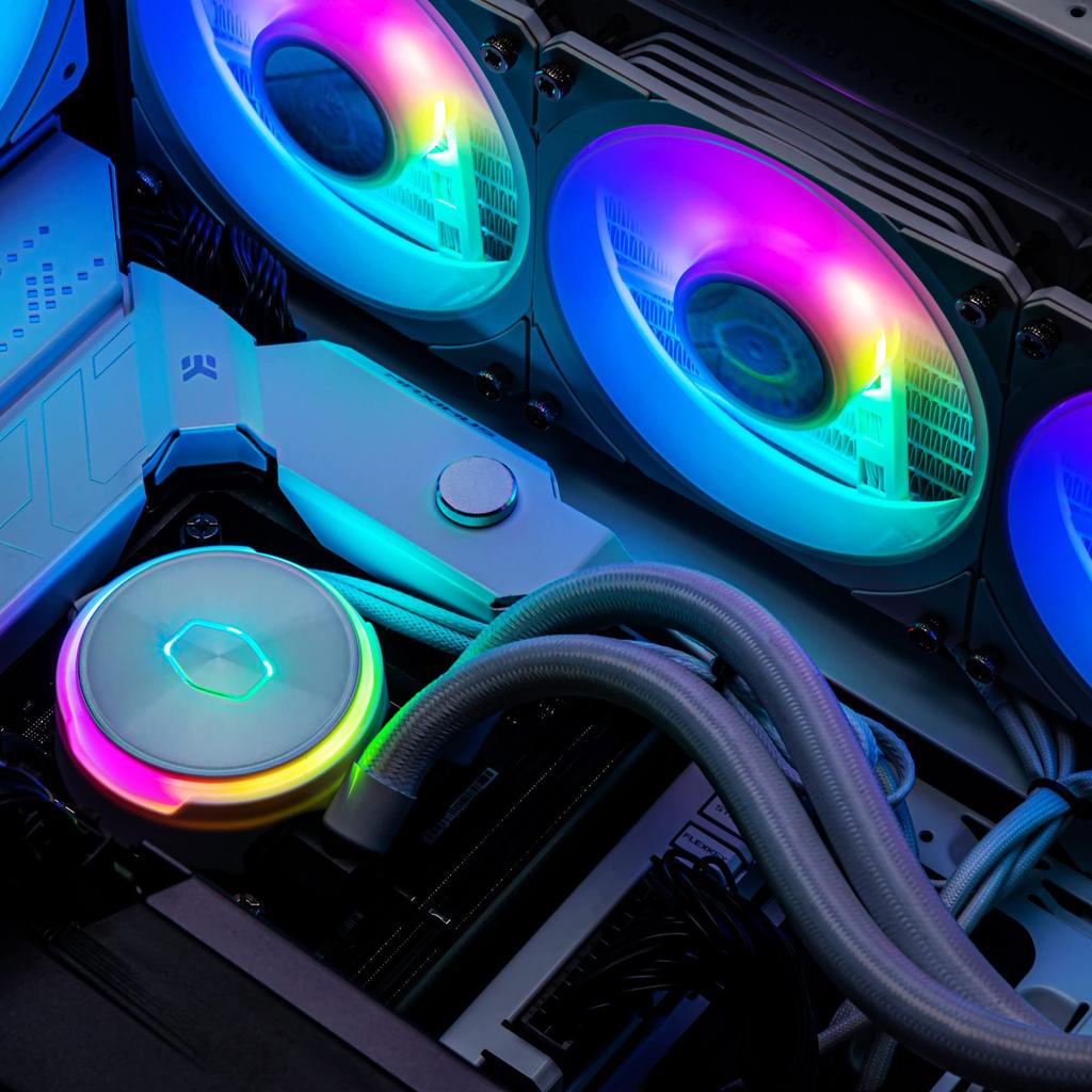 Cooler Master MasterLiquid PL360 Flux White Edition All-in-One Liquid CPU Cooler, High-End Model MLY-D36M-A23PZ-RW FN1888