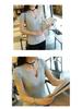 2023 Women's Korean Style Slim Fit Solid Color Short Sleeve T-shirt