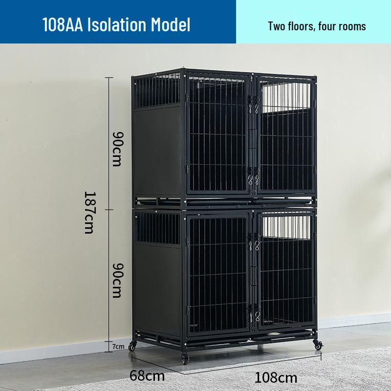 Multi-Tier Galvanized Pet Cage for Boarding, Breeding & Hospitalization