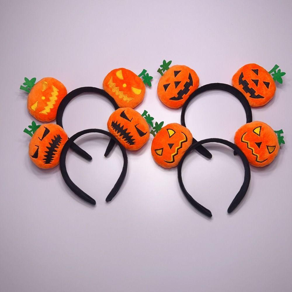 Lightweight Ghost Hair Clip Cartoon Pumpkin Cartoon Hairband Cute Pumpkin Headband For Halloween