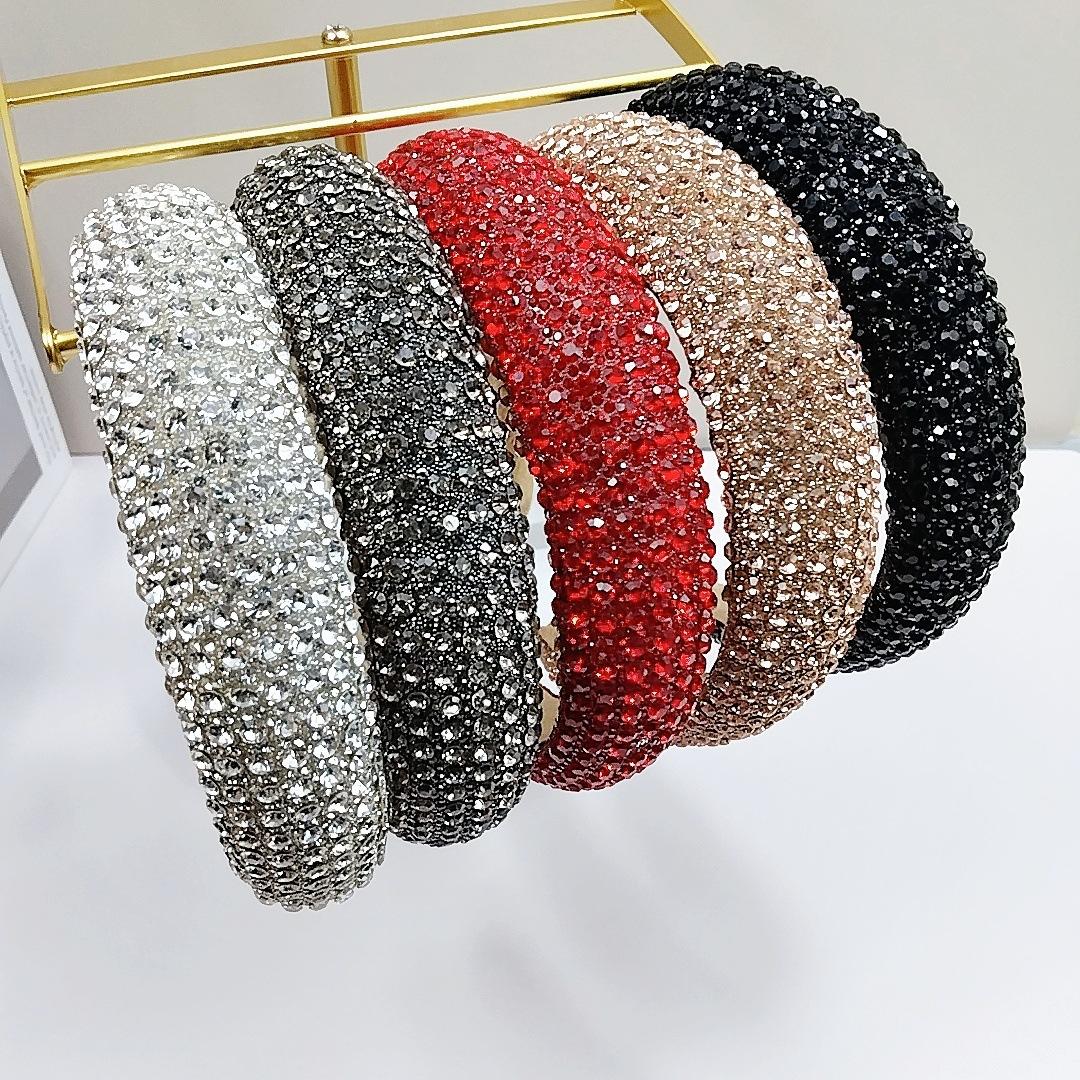 

New Fashion Trendy Full Diamond Shining Hair Bracelet Fashion Starry Sky Super Shining Ball Party Water Diamond Hair Accessories