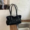 2026 Korean Style Women's Leather Shoulder Bag - Simple, Versatile, Commuting Handbag with Buckle Design