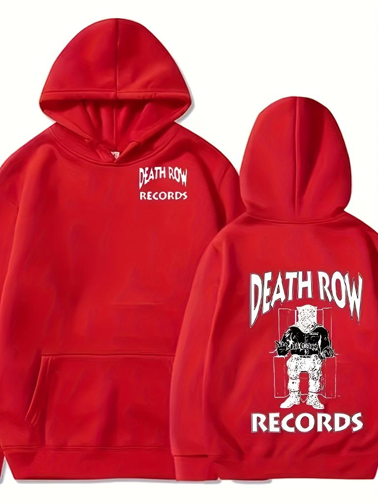 Men'S Black Casual Long Sleeve Pullover with Graphic Print Loose Fit Polyeste Fall Winter Hoodie Graphic Hoodie Polyester Hoodie